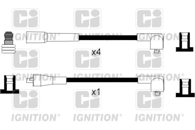 Image of QUINTON HAZELL Ignition lead set QUINTON HAZELL XC1089