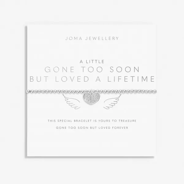 Image of A Little Gone Too Soon But Loved A Lifetime Silver Plated 17.5cm Bracelet 7005