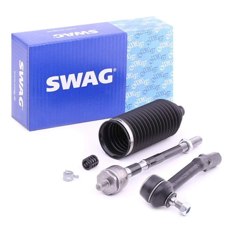 Image of SWAG 62 93 8899 Tie Rod Front Axle Right, with bellow Rod Assembly (284)