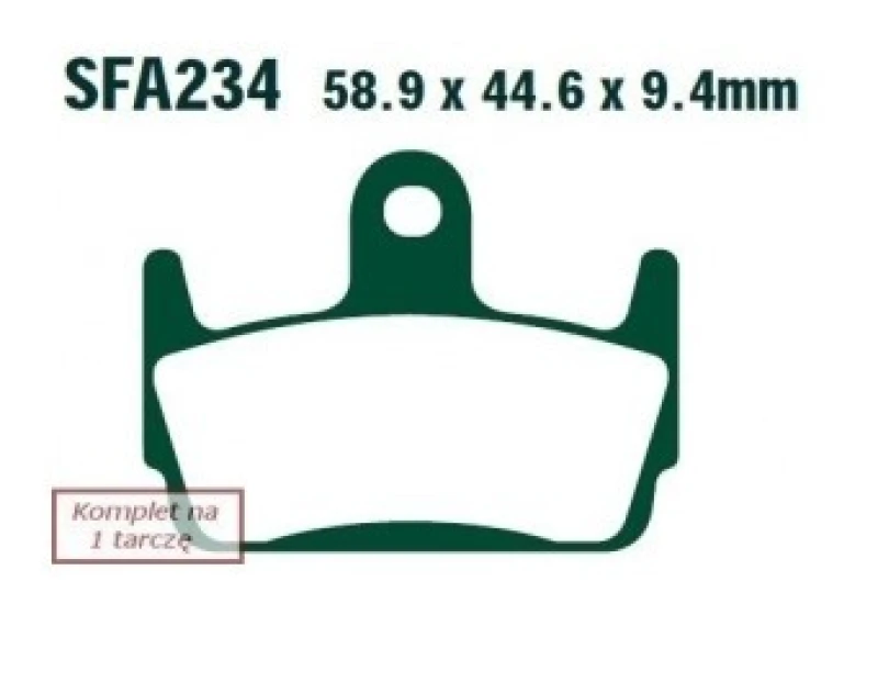 Image of EBC Brakes SFA234 Brake pad set Brake Pad Set,disc brake (402)
