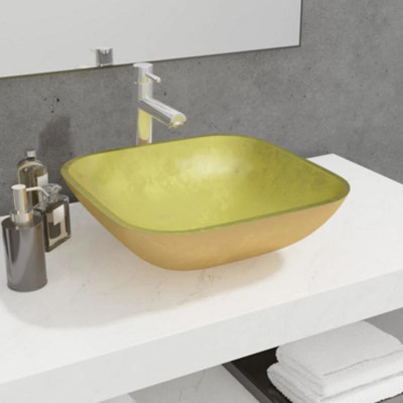 Image of vidaXL Basin Ceramic Round Black 41.5x13.5 cm, Black 142732