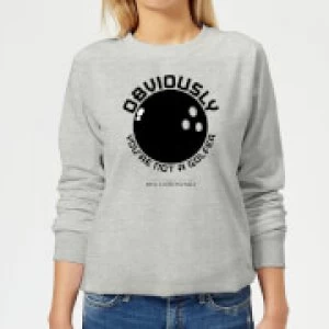 Image of The Big Lebowski Obviously You're Not A Golfer Womens Sweatshirt - Grey - L