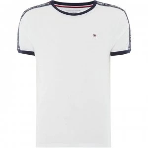 Image of Tommy Bodywear Crew Neck Plain Nightewear Tshirt - White