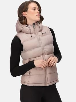 image of Regatta Dawby Hooded Gilet - Taupe , Taupe, Size 10, Women