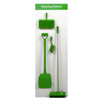 Image of Spectrum Industrial Shadowboard Cleaning Station A Green SB-BD01-GR