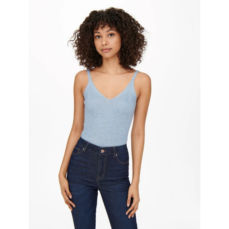 Image of Only Lina Top Knt - Blue Blue 8