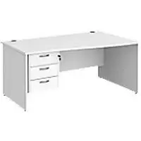 Image of Dams International Wave Desk MP16WRP3WH 1,600 x 725 x 800 - 990 mm