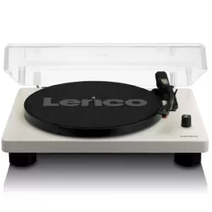 image of Lenco LS-50GY Turntable with Built-in Speakers & USB Encoding - Grey