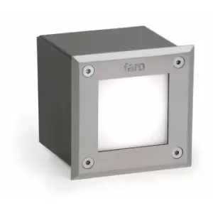 Stainless steel garden recessed Led-18 h9 cm