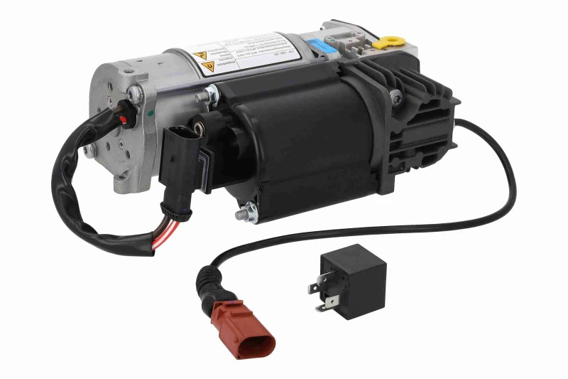 Image of VEMO V33-52-0002 Air suspension compressor Original VEMO Quality with relay, with dryer Air suspension compressor (332)