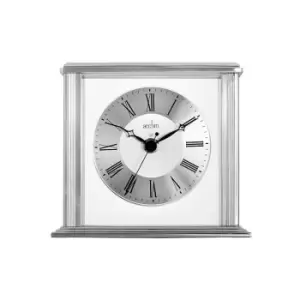 image of Acctim - Hamilton Mantel Clock Silver Effect