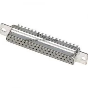 Image of D SUB receptacles 180 Number of pins 15 Solder bucket Harting