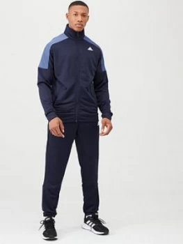 Image of adidas Back Logo Tracksuit - Ink, Size L, Men