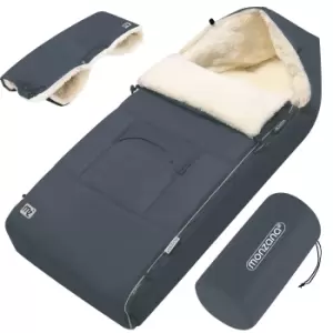 Image of Baby Footmuff Grey-Green 90x60cm incl. Bag