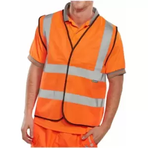 Image of Beeswift - BSEEN EN ISO 20471 VEST Orange XL (BULK PAC OF 100 VESTS ) - Orange - Hi Vis - Orange