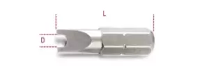 Image of Beta Tools 861 SP 10x 1/4" Hex Drive Spanner/2 Hole Bit #12 008610660
