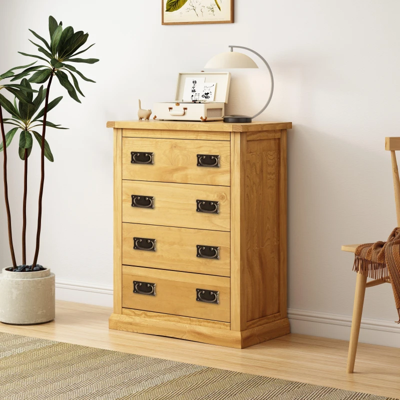 Image of Cabinet Bits Lucca 4 Drawer Chest Of Drawers Bras Drop Handle