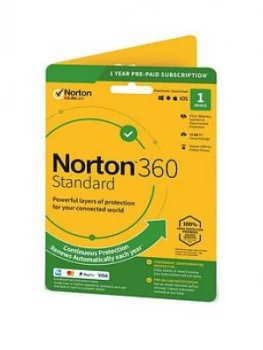 Image of Norton Norton 360 Standard 10GB In 1 User 1 Device 12Mo Std Ret Enr Card Dvdslv