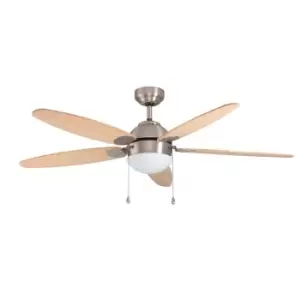 image of Eglo Susale Satin Nickel Reversible Ceiling Fan