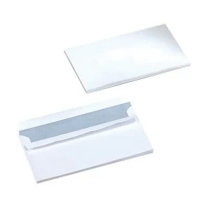 image of 5 Star Office DL Envelopes Wallet Self Seal 80gsm White Pack of 1000