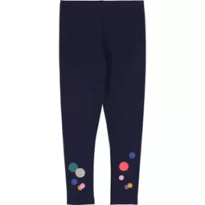 Billieblush Girls Navy jersey leggings - Blue