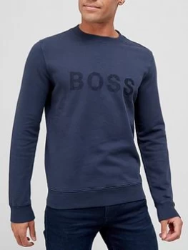 Image of Hugo Boss Welogo Sweatshirt Navy Size 2XL Men