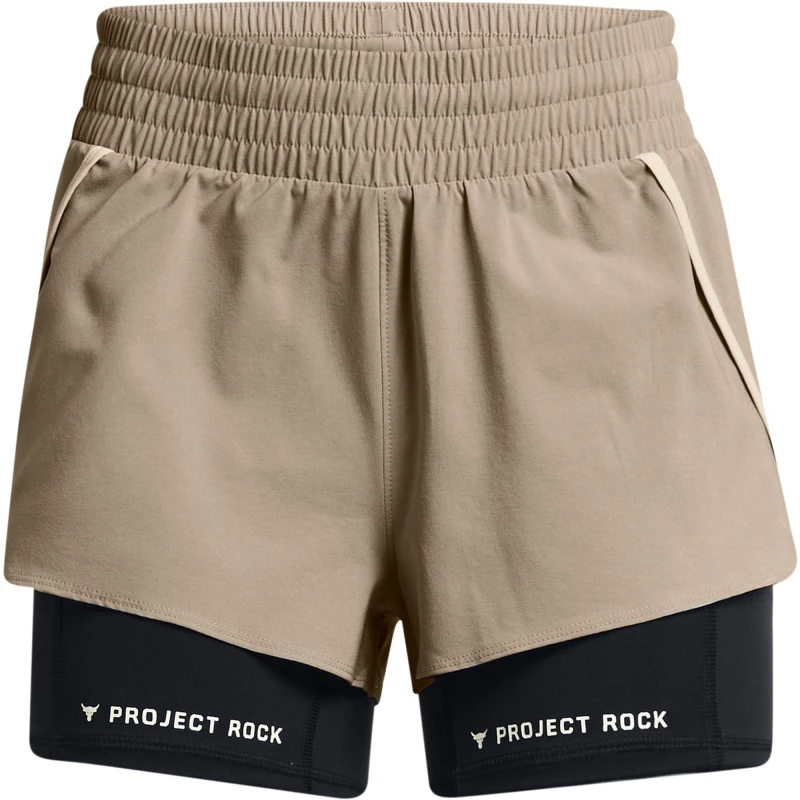 Image of Under Armour Womens Leg Day Flex Performance Gym Shorts Brown female 8 (XS)