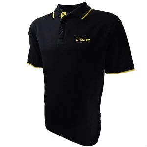 Stanley Texas Work Polo Shirt Medium - Black