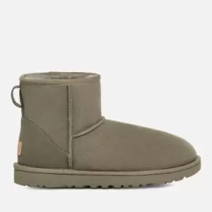 Image of UGG Womens Classic Mini II Sheepskin Boots - Moss Green - UK 3