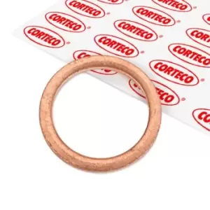 Image of CORTECO Oil Drain Plug Gasket MERCEDES-BENZ,OPEL,FIAT 005542H 10261060