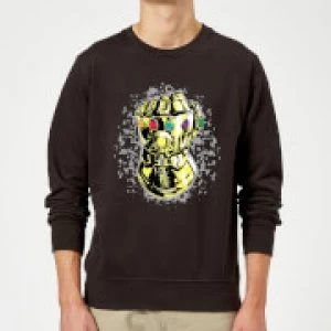 Image of Marvel Avengers Infinity War Fist Comic Sweatshirt - Black