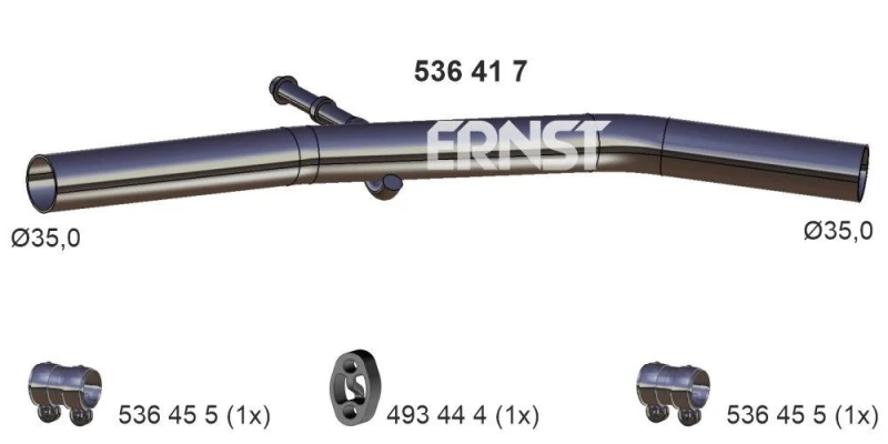 Image of Exhaust Pipe ERNST 536417