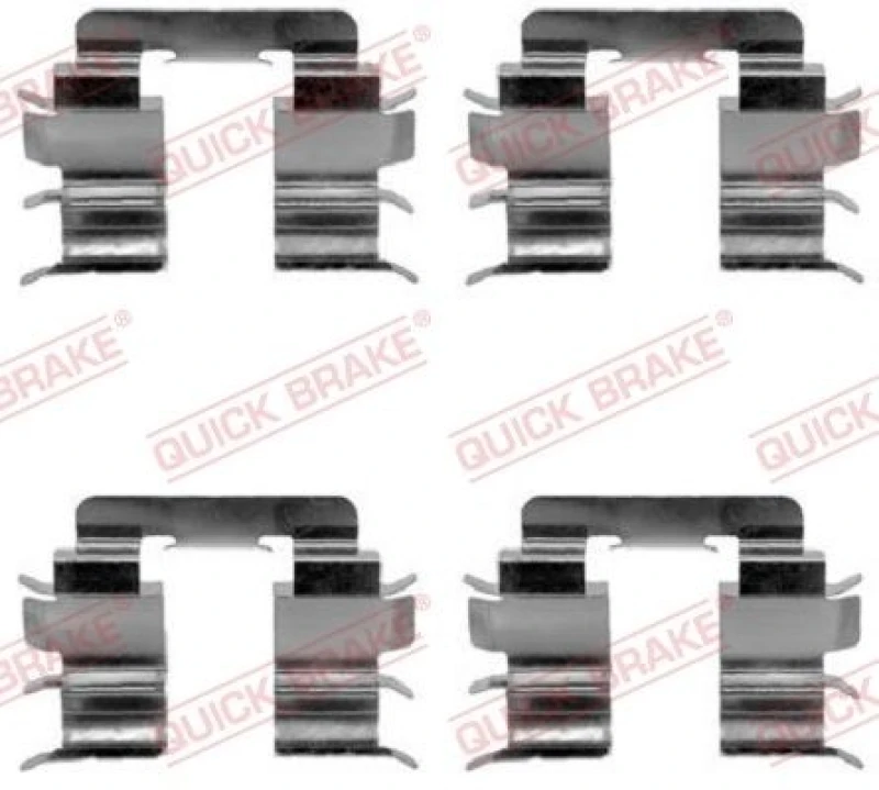 Image of QUICK BRAKE Brake pad fitting kit QUICK BRAKE 109-1272