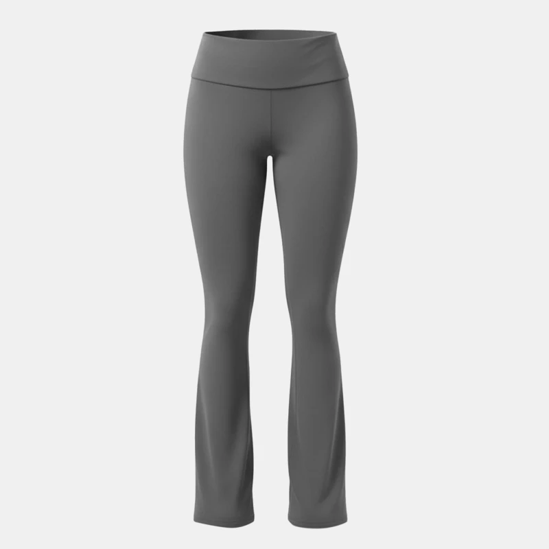 Image of Jack Wills High Waisted Flared Trousers - Grey Grey 8