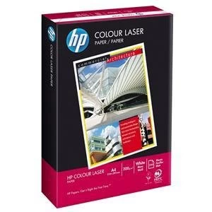 image of HP A4 Colour Laser Paper Smooth 200gsm 250 Sheets White