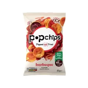 Image of Popchips Crisps Barbeque Sharing Bag 85g (Pack of 8) 0401235