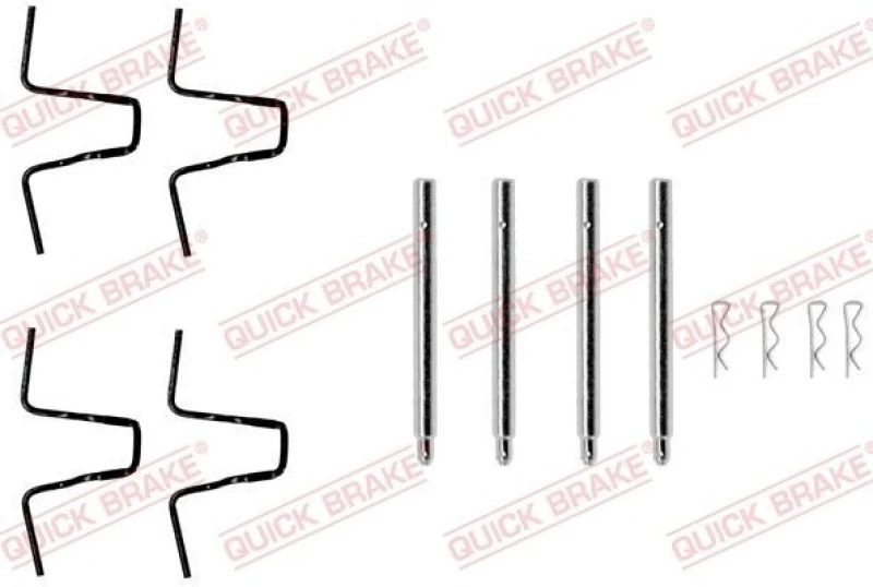 Image of QUICK BRAKE Brake pad fitting kit QUICK BRAKE 109-0978
