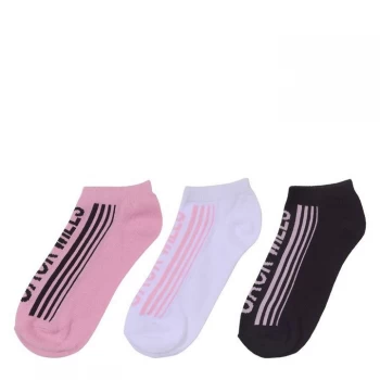 Image of Jack Wills Pack Trainer Socks Junior Girls - Black/Pink/Wht