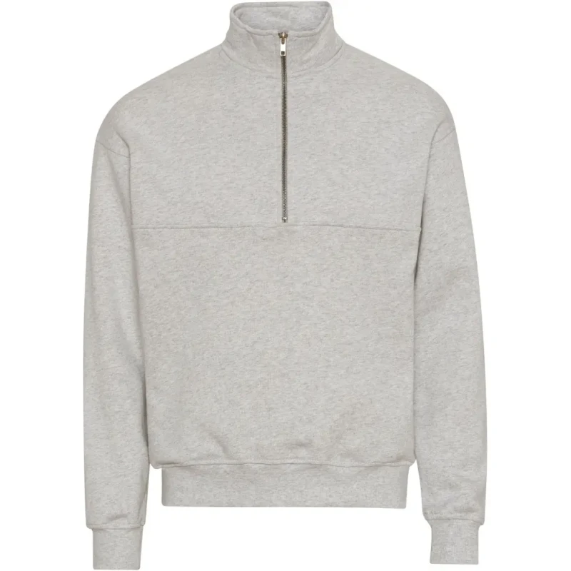 Image of Colorful Standard Sweatshirt 1/4 zip Colorful Standard Organic heather grey Gris Unisex L