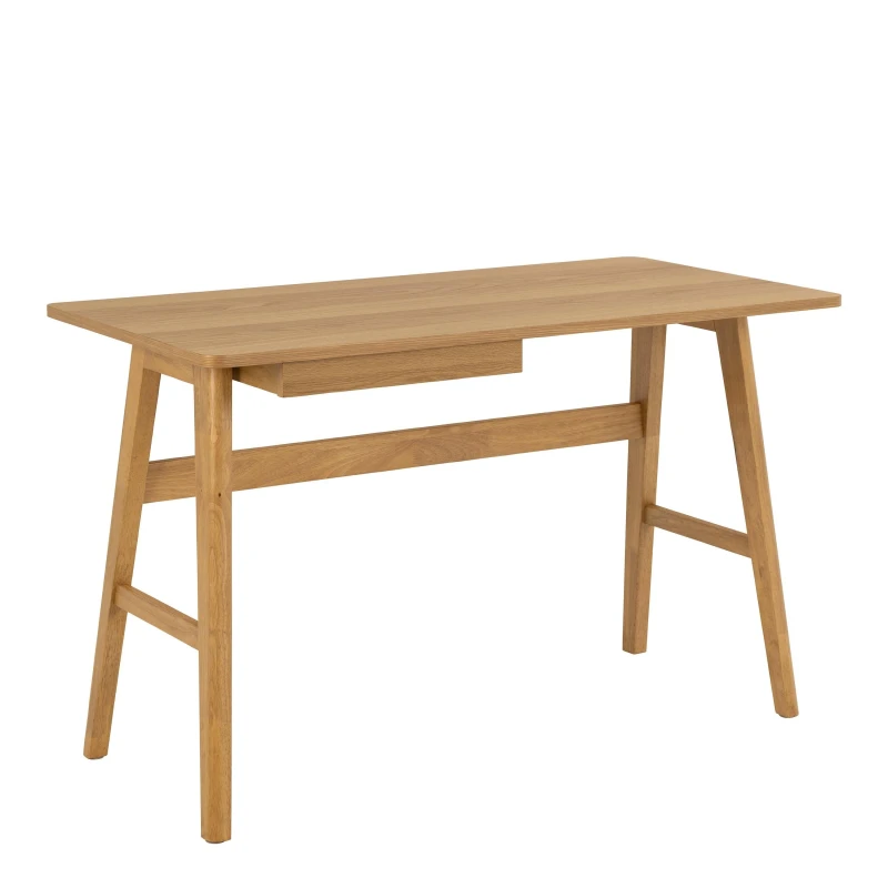 Image of Furniture To Go Barnett Office Desk In Matt Oak