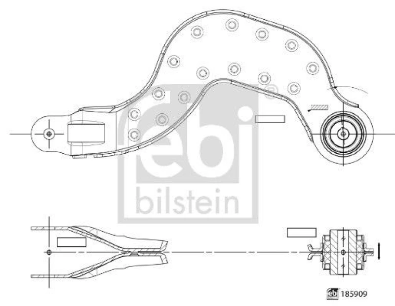 Image of Suspension arm FEBI BILSTEIN 185909
