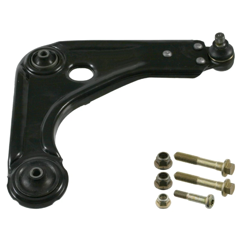 Image of FEBI BILSTEIN 33100 Suspension arm Control Arm, Sheet Steel, OE Turbo NEW, Lower, with ball joint, with fastening/mounting material Sheet Steel Track