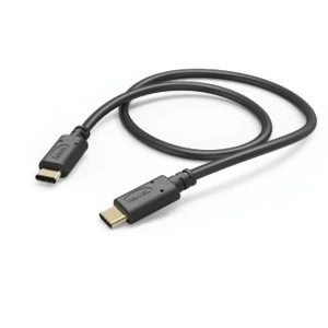 Image of Hama Charging/Data Cable, USB Type-C - USB Type-C, 1.0 m Black