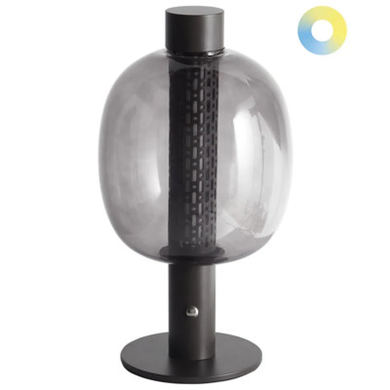 Image of Beliani Wireless LED Table Lamp Pulangi With Dimmer Metal Black