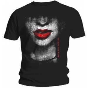 Image of Escape The Fate Lips Mens Black T Shirt: Large