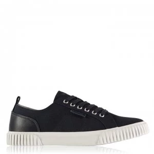 Image of Lyle and Scott Mitchell Mens Canvas Trainers - Navy 271