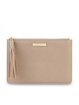 image of Katie Loxton Tassel Pouch - Taupe