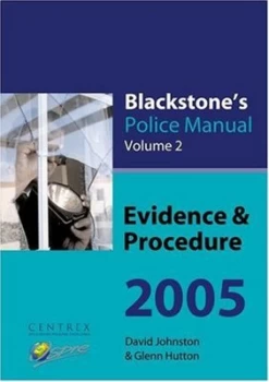 Image of Evidence and Procedure by David Johnston and Glenn Hutton and Fraser Sampson Book