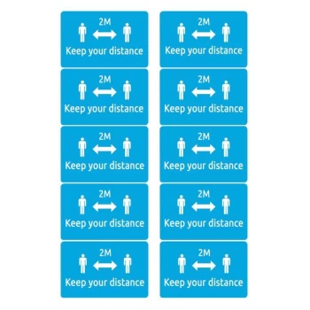 Image of Social Distancing Name Badges Pack of 40