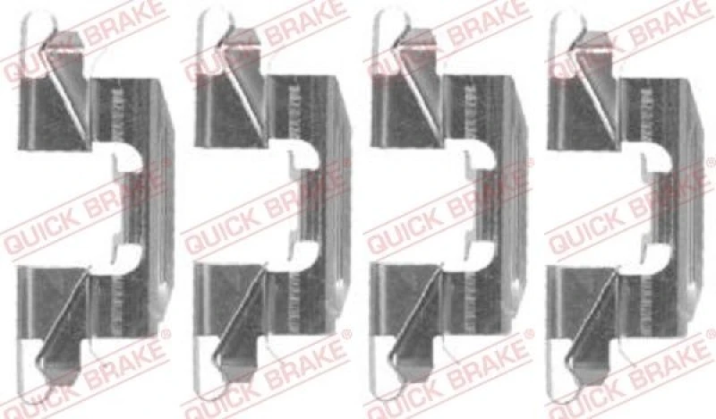 Image of QUICK BRAKE Brake pad fitting kit QUICK BRAKE 109-1720
